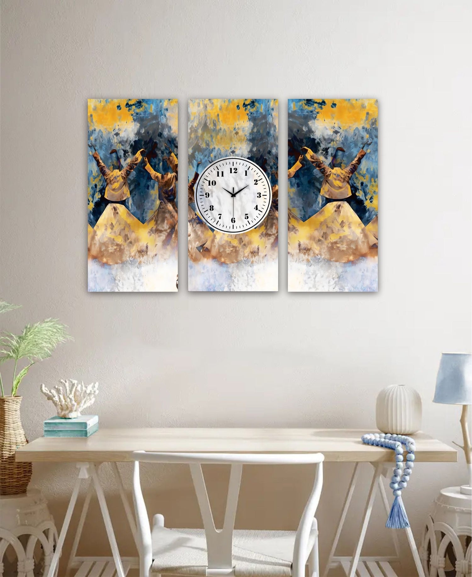 3 Panels Clock